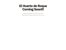 Tablet Screenshot of elhuertoderoque.com